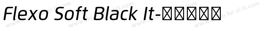 Flexo Soft Black It字体转换